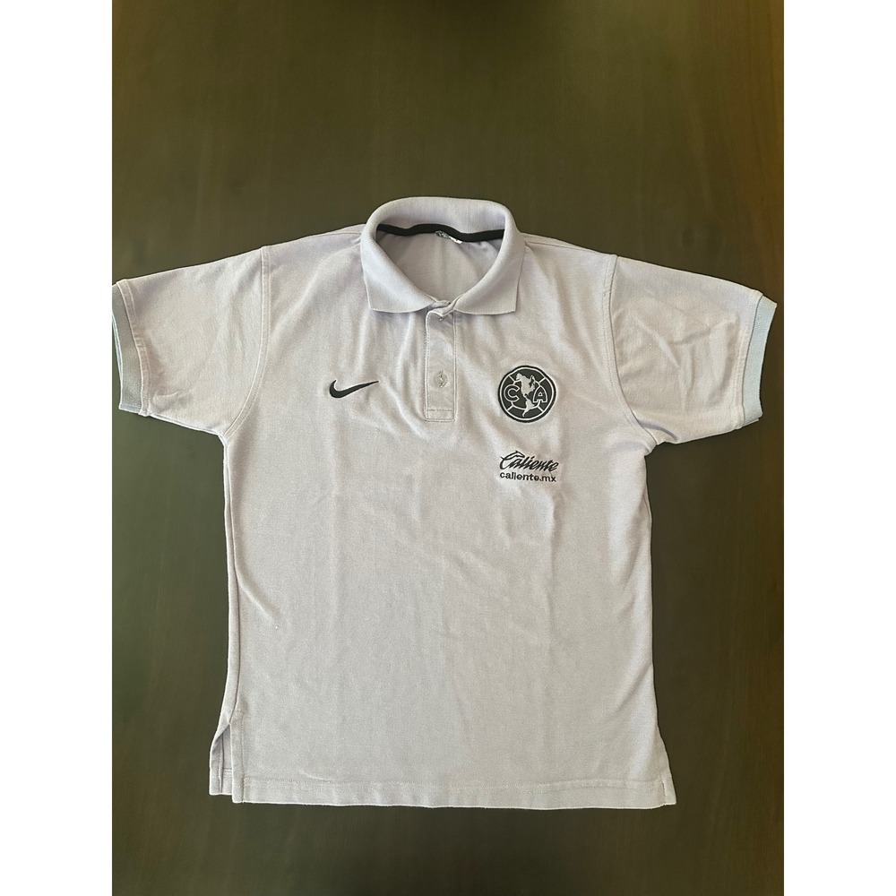 Nike Club America Soccer Polo Shirt Light Purple Caliente Logo Mens Small
